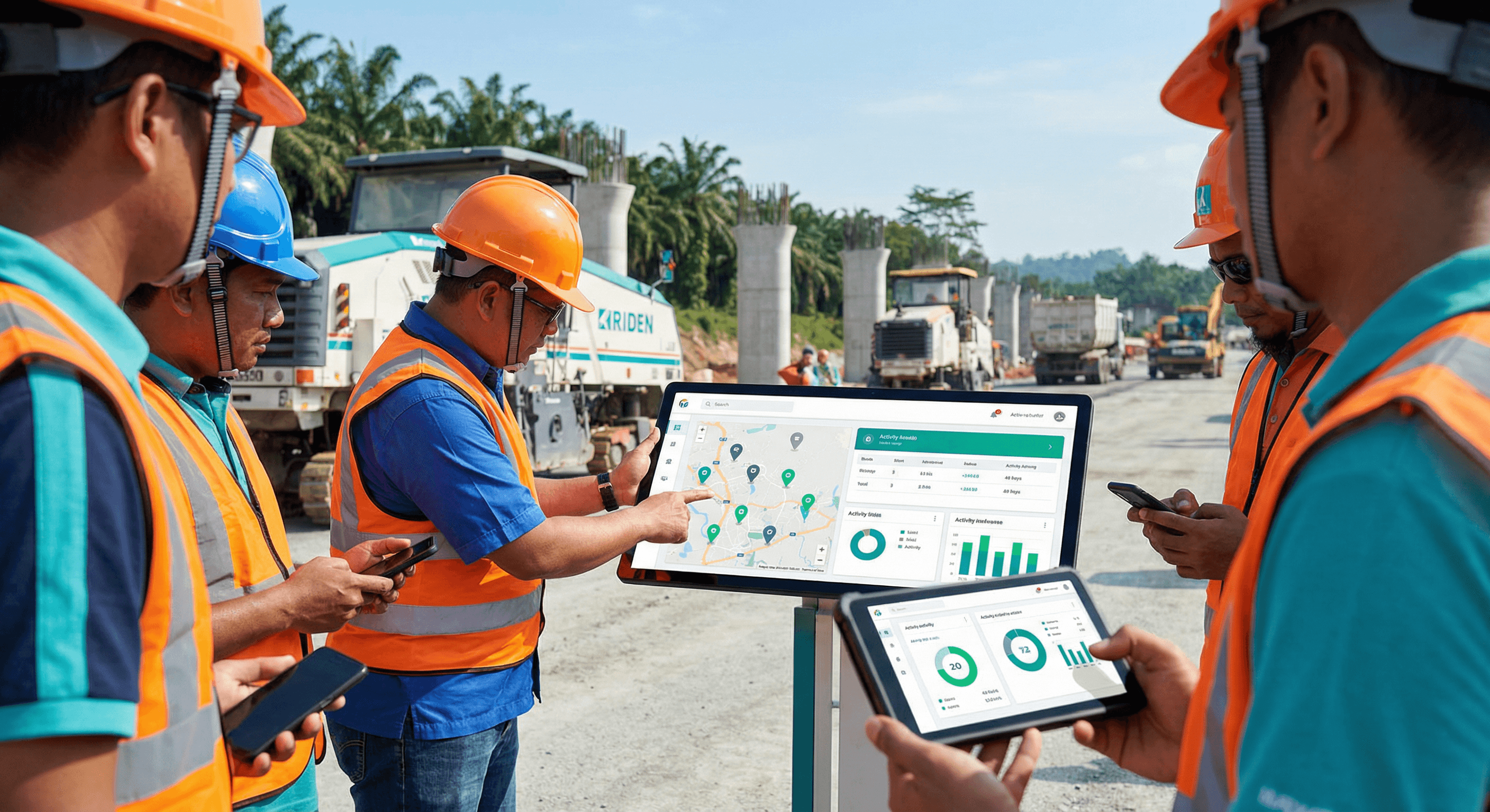 InfraOps dashboard and mobile app in action
